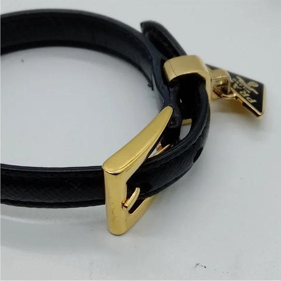 PRADA Saffiano Leather Bracelet - Picture 7 of 11